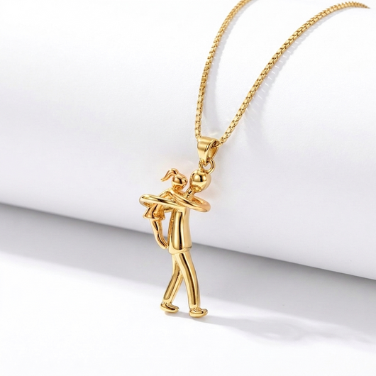 Daughter Piggyback Hug Necklace
